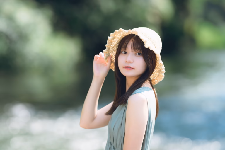 梅山涼 御岳渓谷 ポートレート 001