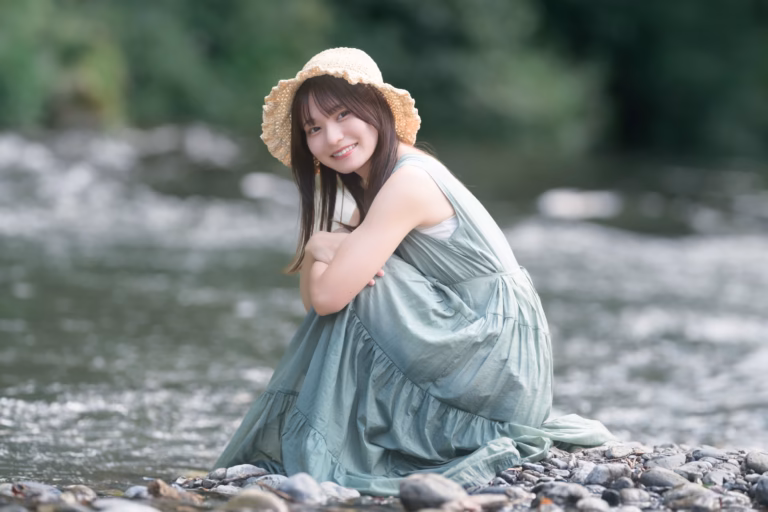 梅山涼 御岳渓谷 ポートレート 014