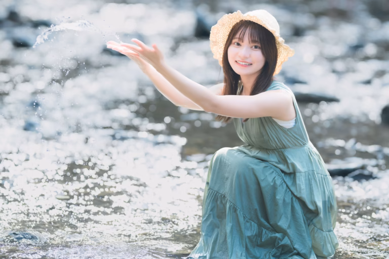 梅山涼 御岳渓谷 ポートレート 047
