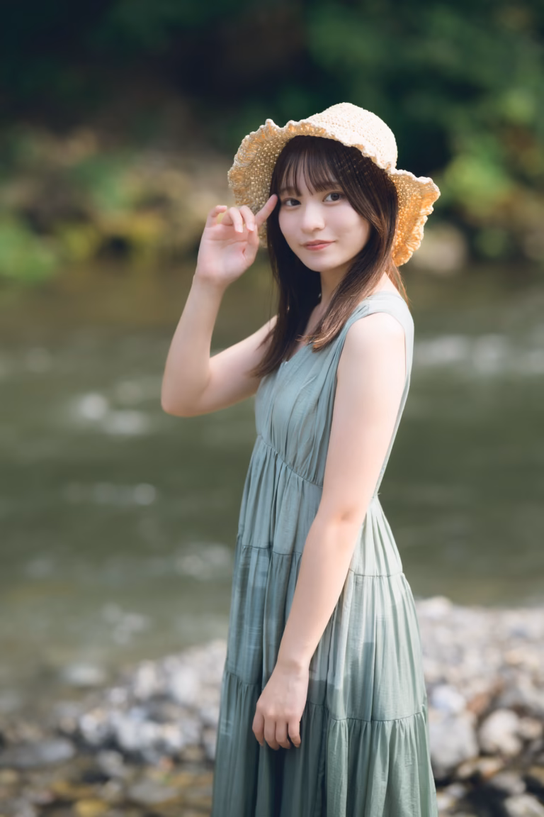 梅山涼 御岳渓谷 ポートレート 049