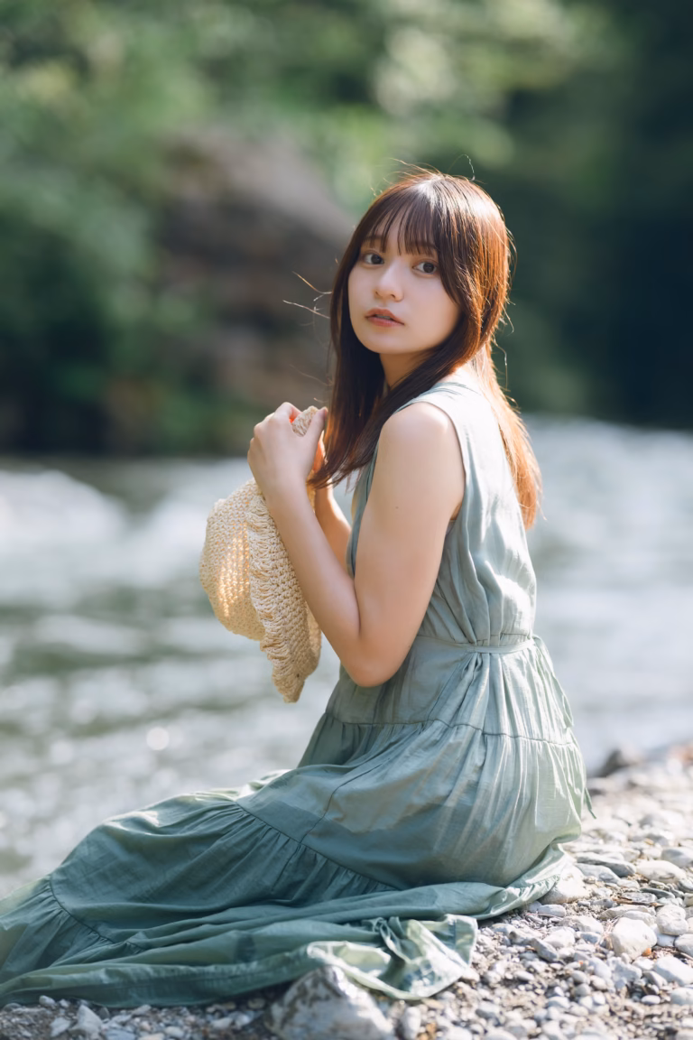 梅山涼 御岳渓谷 ポートレート 057