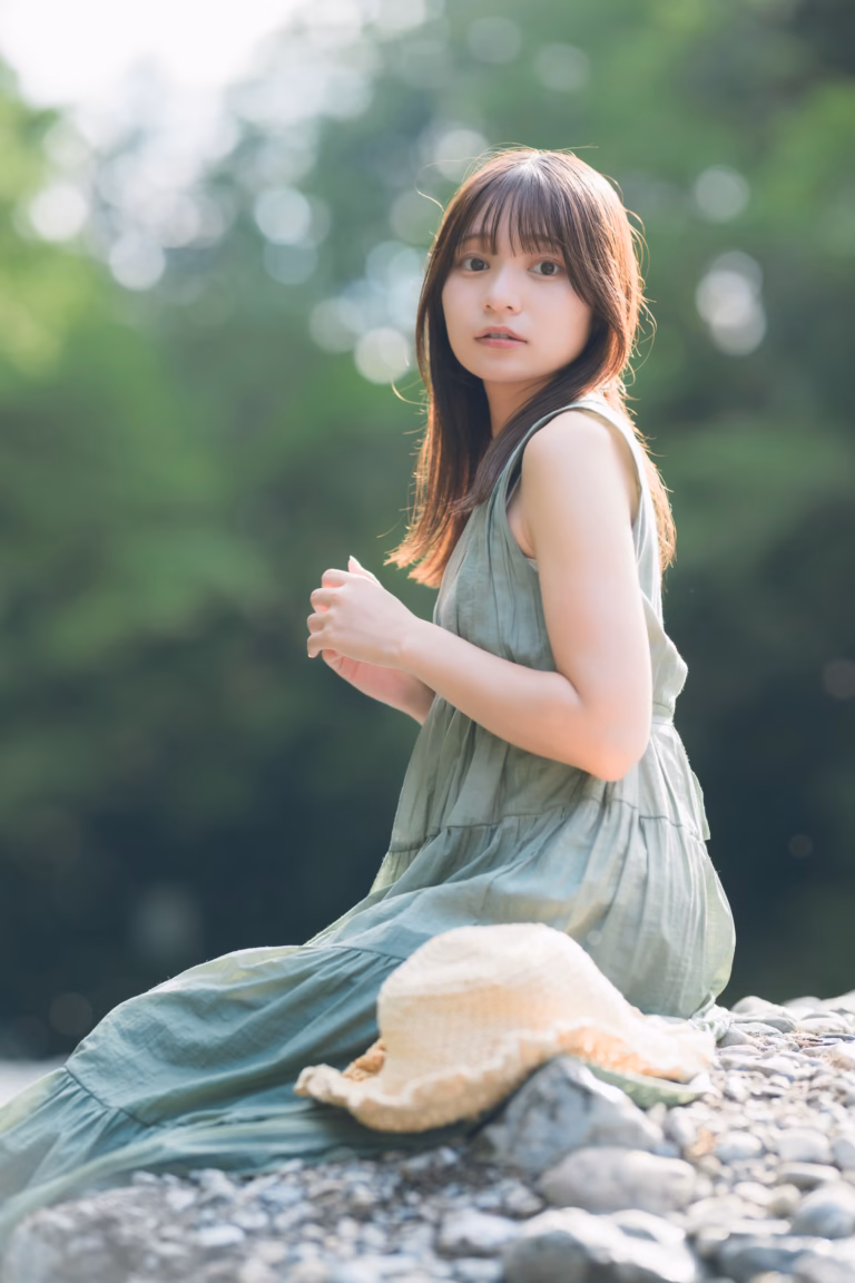 梅山涼 御岳渓谷 ポートレート 064