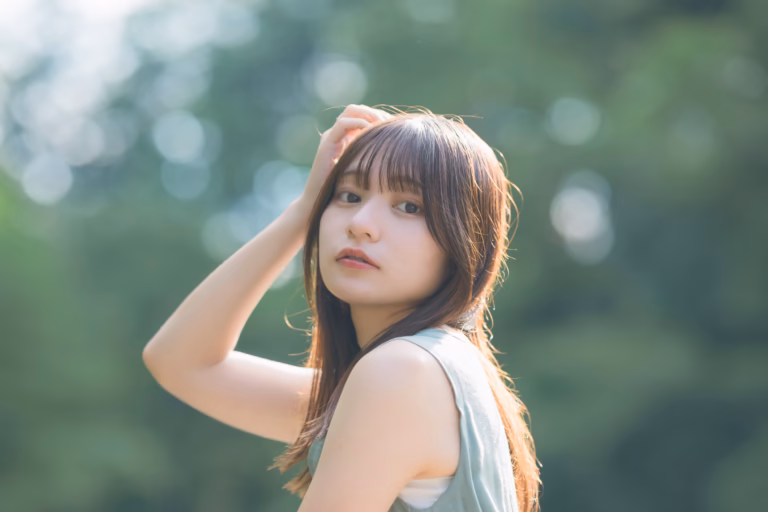 梅山涼 御岳渓谷 ポートレート 065