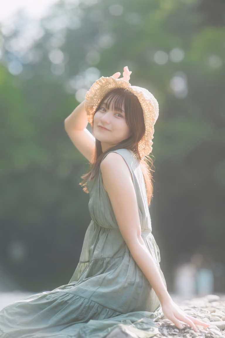 梅山涼 御岳渓谷 ポートレート 067