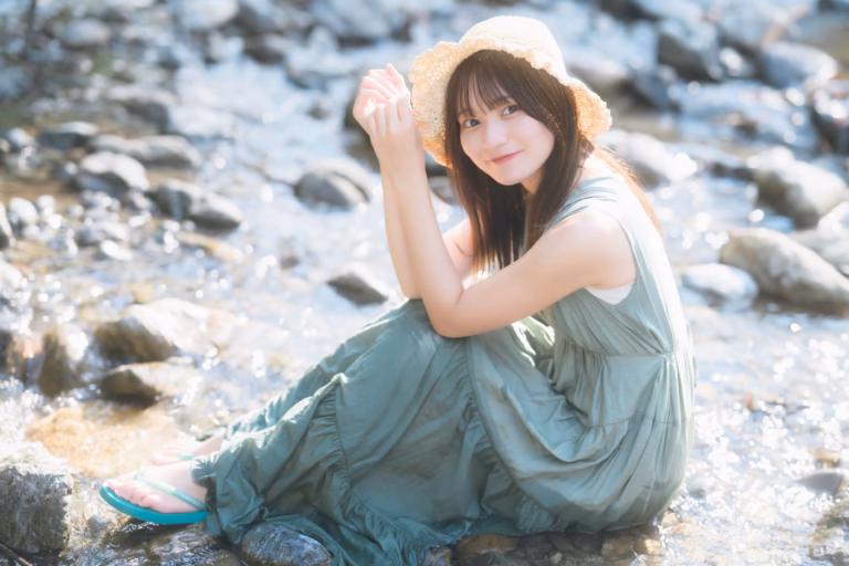梅山涼 御岳渓谷 ポートレート 075