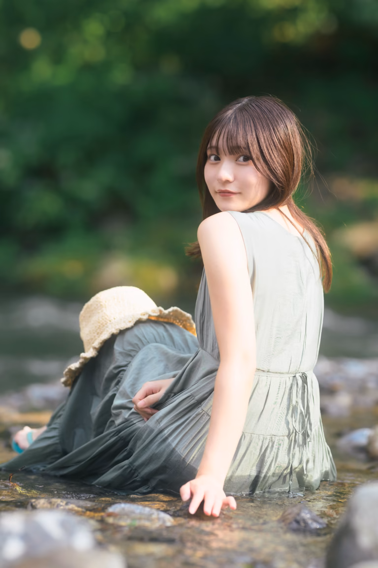 梅山涼 御岳渓谷 ポートレート 085