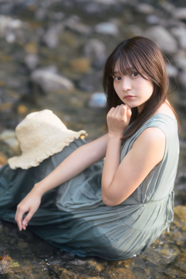梅山涼 御岳渓谷 ポートレート 086
