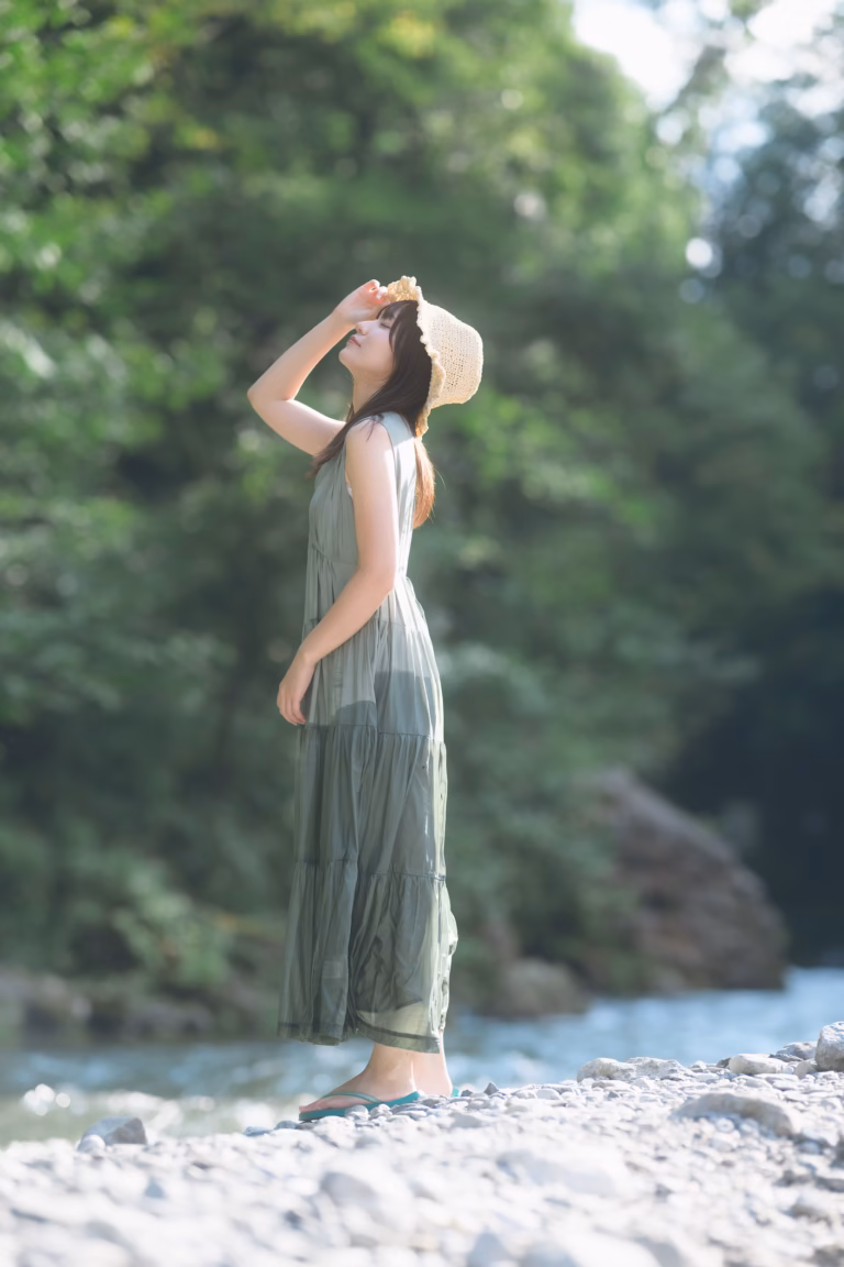 梅山涼 御岳渓谷 ポートレート 087