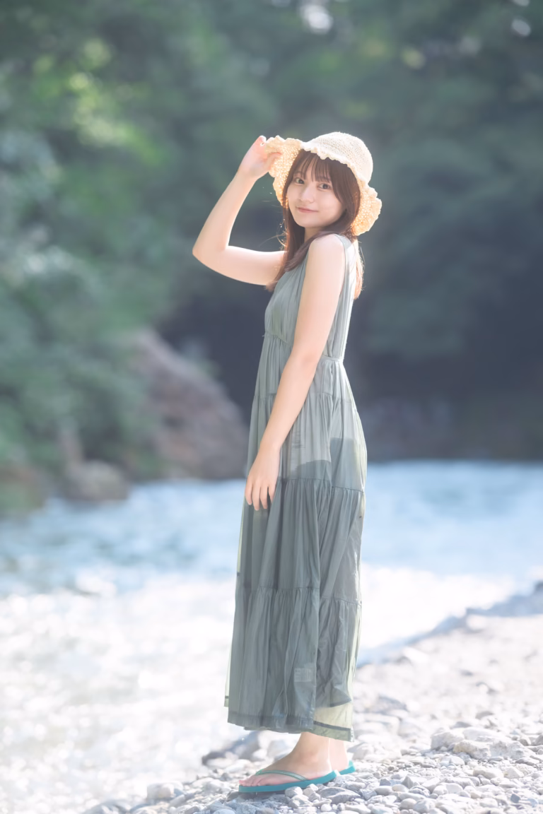 梅山涼 御岳渓谷 ポートレート 088