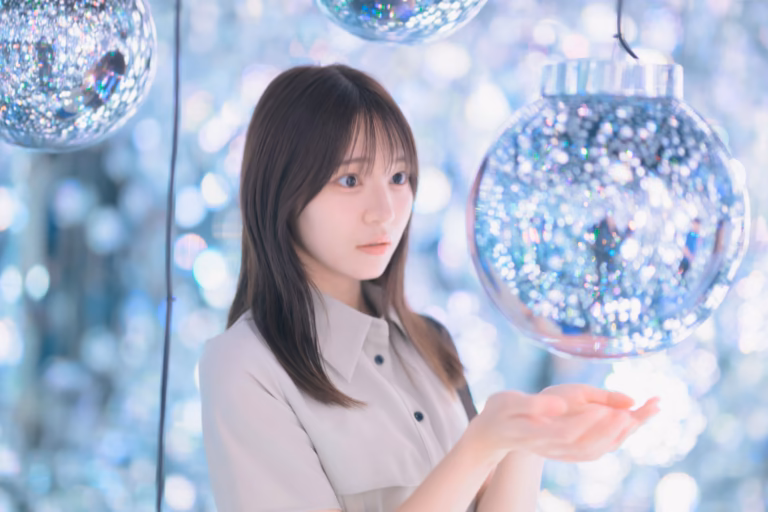 梅山涼 teamLab Borderless ポートレート 035